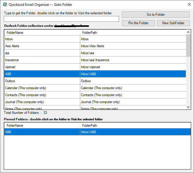 Quickzoid Email Organizer