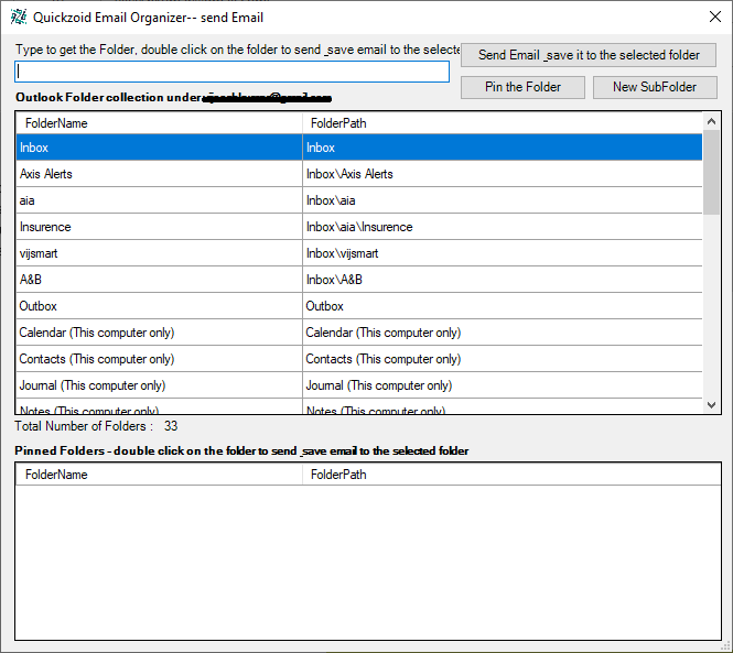 Quickzoid Email Organizer